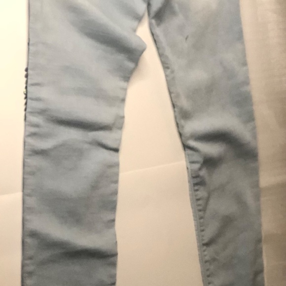 My Favorite Knit Denim Girls Jeans with knee sparkle design - Picture 4 of 12